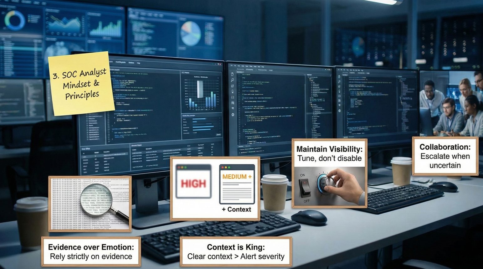 SOC analyst mindset diagram